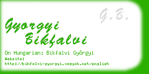 gyorgyi bikfalvi business card